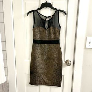 ASOS Gold Shimmer Bodycon Dress by A Wear